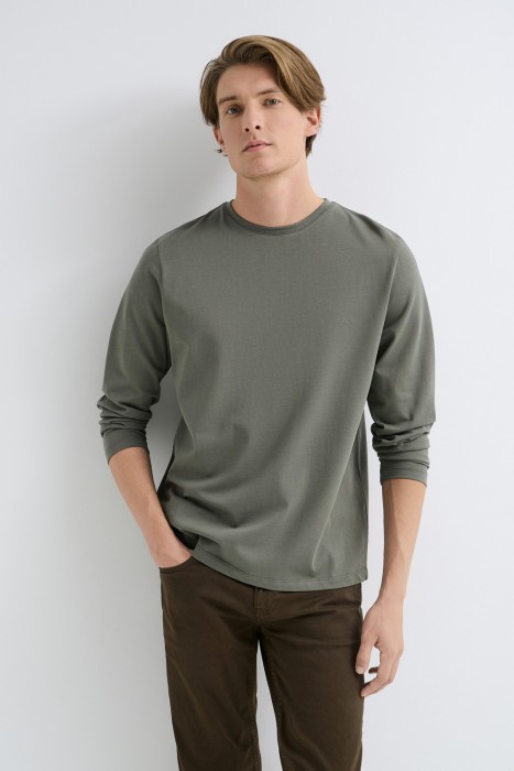 лонгслив из хлопка 744723003 фотография