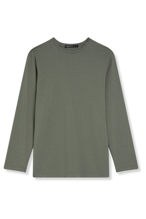 лонгслив из хлопка из россии вид сбоку