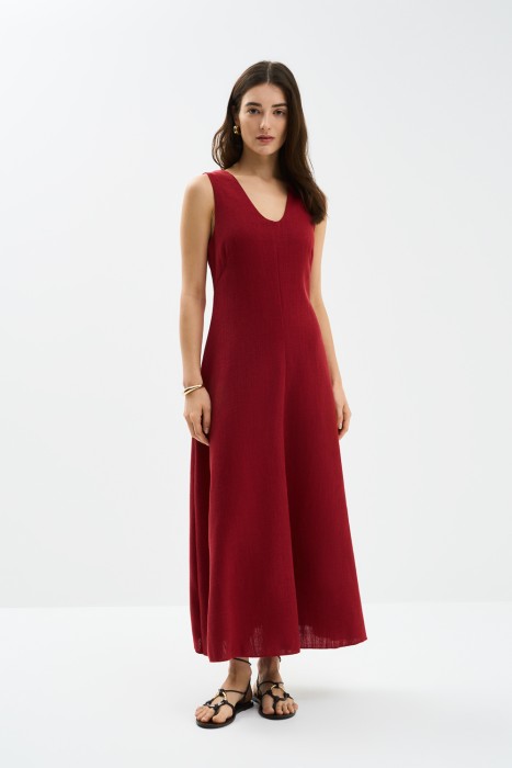 макси-платье от бренда снежная королева вид слева