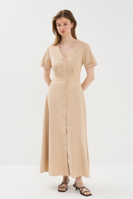 макси-платье от бренда снежная королева вид слева