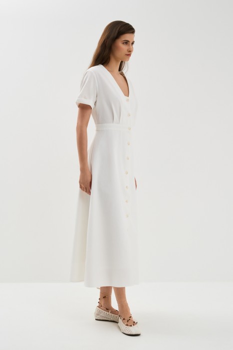 макси-платье от бренда снежная королева вид слева