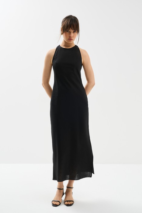 макси-платье от бренда снежная королева вид слева