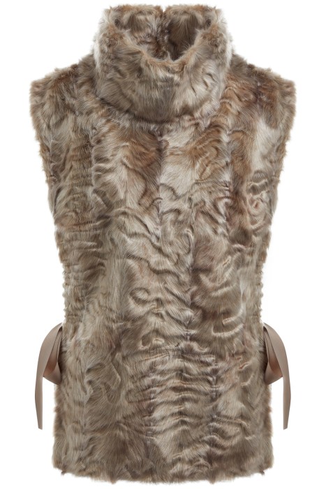 манишка из искусственного меха от бренда снежная королева вид слева