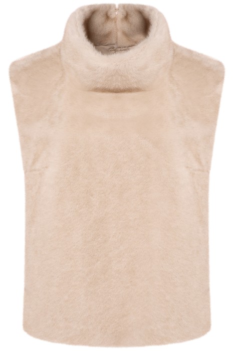 манишка из искусственного меха из россии вид сбоку