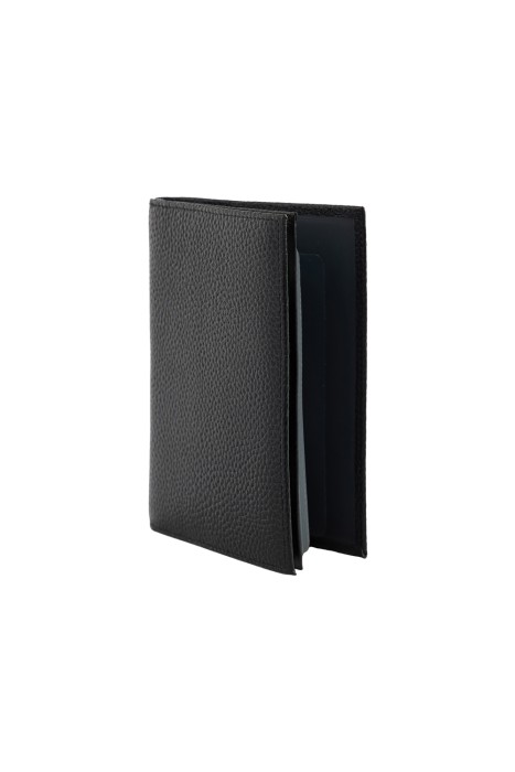 обложка для документов из натуральной кожи от бренда снежная королева вид слева