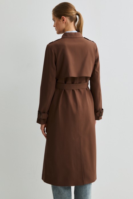 однобортный тренч по цене 8820 руб вид справа