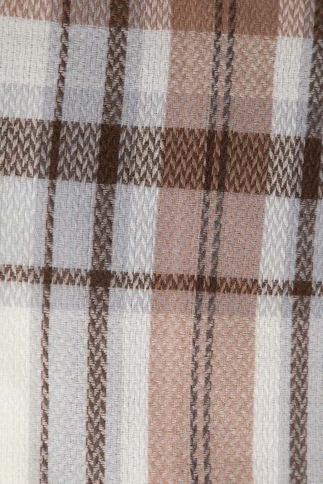 палантин в клетку от бренда снежная королева вид слева