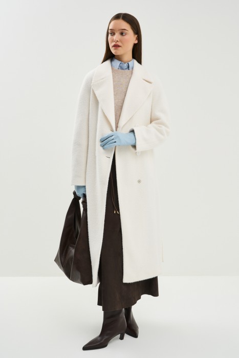 пальто из фактурной ткани 774558003 фотография