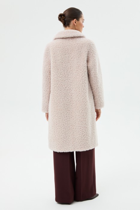 пальто из шерсти от бренда снежная королева вид слева