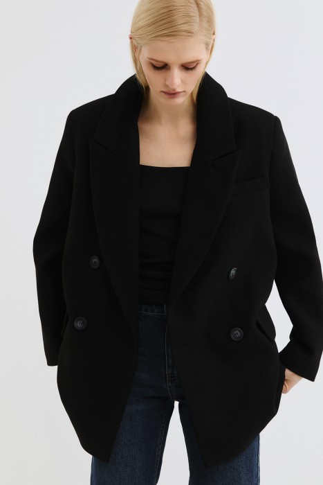 пальто пиджак от бренда снежная королева вид слева