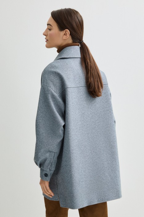 пальто-рубашка по цене 10070 руб вид справа