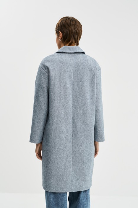 пальто с английским воротником по цене 7670 руб вид справа