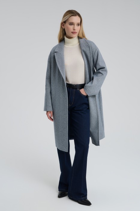 пальто с английским воротником 718319003 фотография