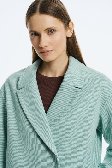 пальто с английским воротником из россии вид сбоку