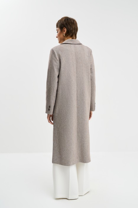 пальто с накладными карманами по цене 11120 руб вид справа