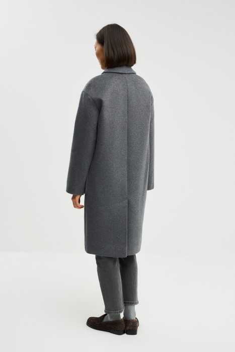 пальто с накладными карманами по цене 12180 руб вид справа