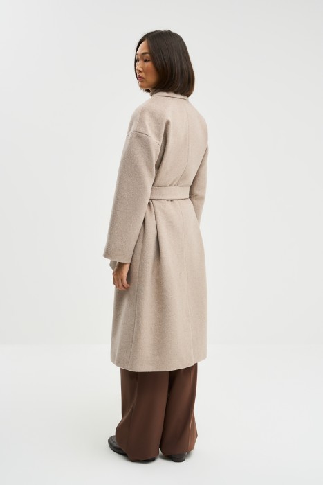 пальто с поясом по цене 11990 руб вид справа