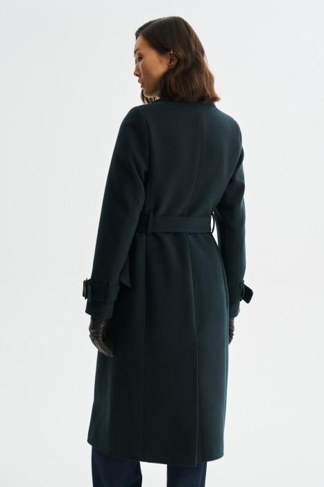 пальто с поясом по цене 10360 руб вид справа