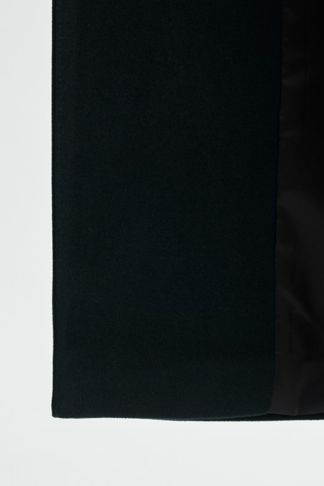 пальто с поясом из россии вид сбоку