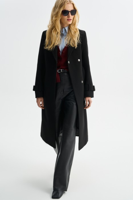 пальто с поясом 774851003 фотография