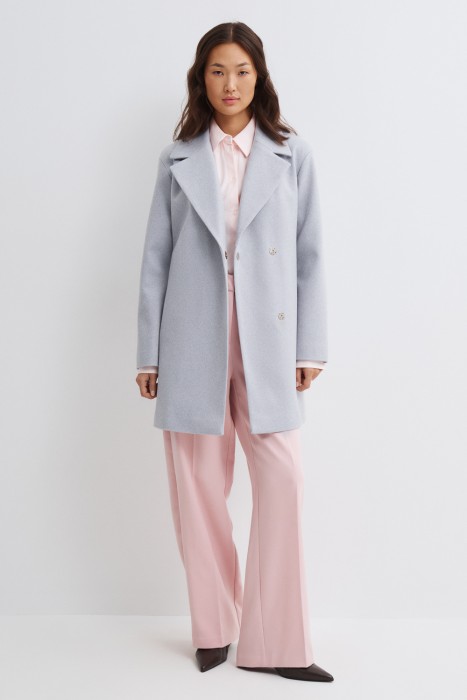 пальто с поясом 808665003 фотография