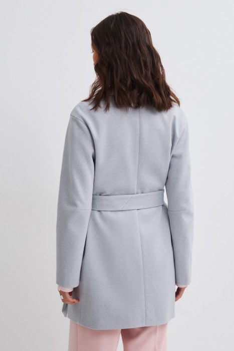 пальто с поясом по цене 8820 руб вид справа