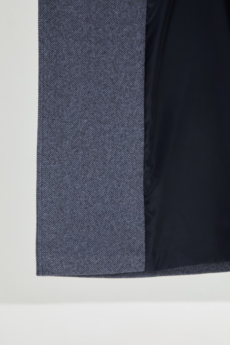 пальто с поясом из россии вид сбоку