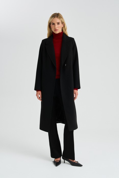 пальто с поясом 774556003 фотография