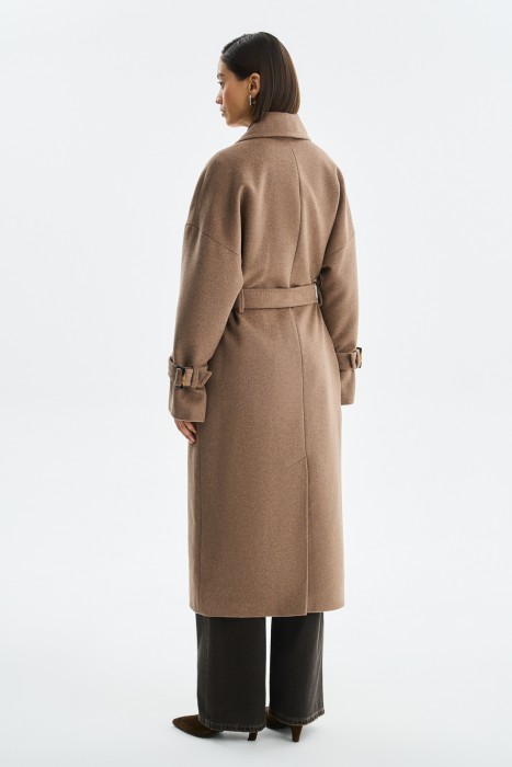 пальто с поясом от бренда снежная королева вид слева