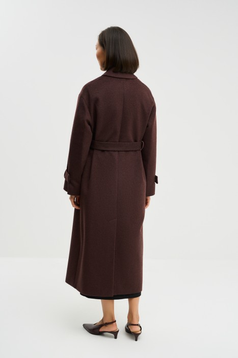 пальто с поясом по цене 15830 руб вид справа