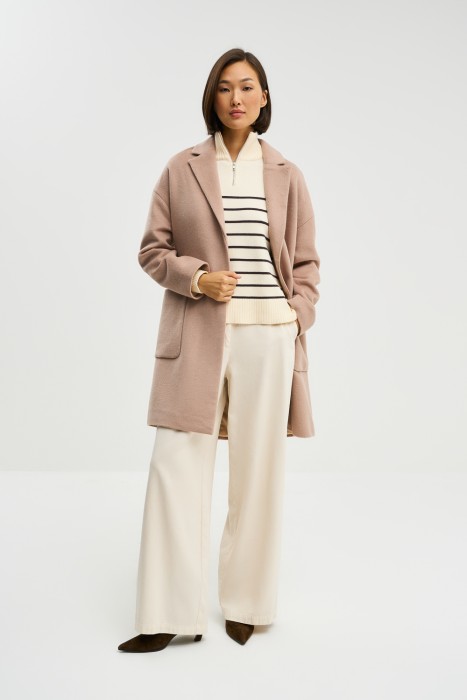 пальто с поясом 774844003 фотография