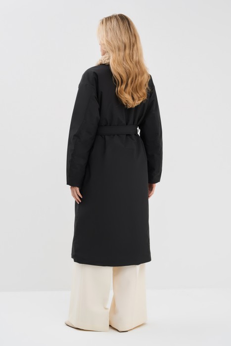 пальто с поясом по цене 6040 руб вид справа