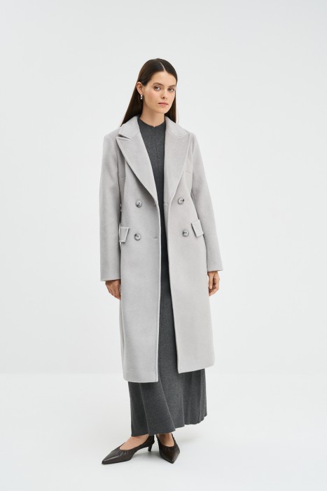 пальто с поясом 774562003 фотография