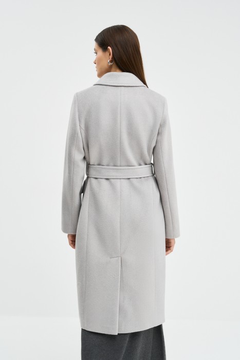 пальто с поясом по цене 11990 руб вид справа