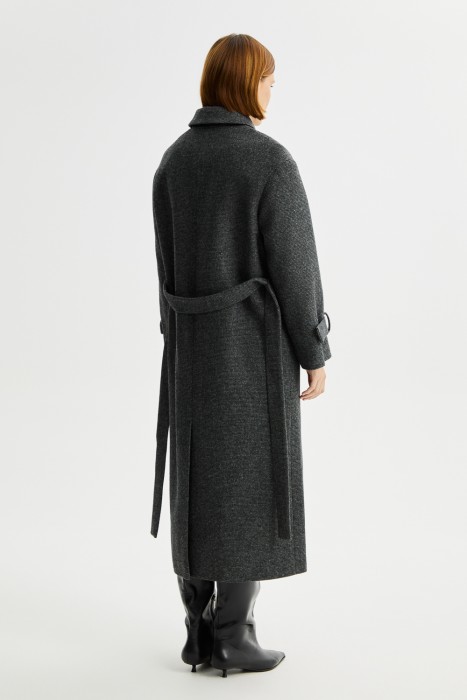 пальто с поясом по цене 13620 руб вид справа