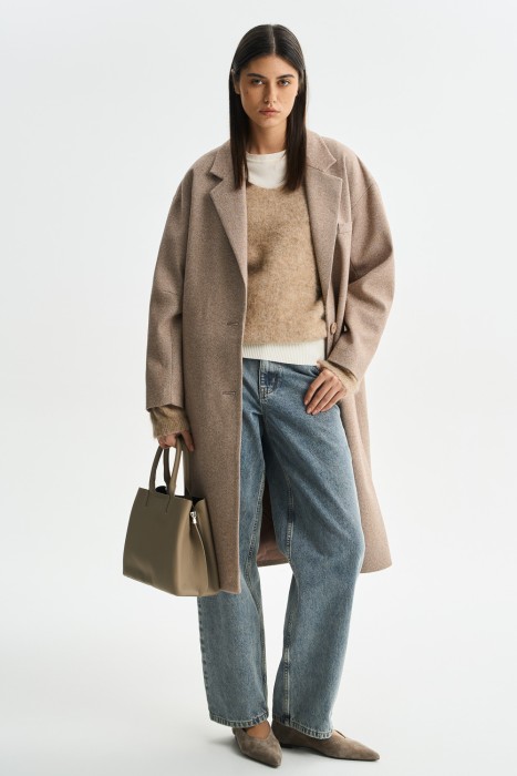 пальто с поясом 797730003 фотография