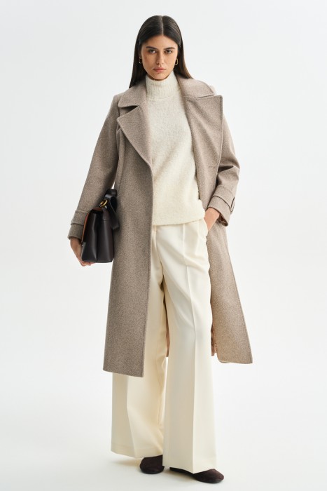 пальто с поясом 797723003 фотография