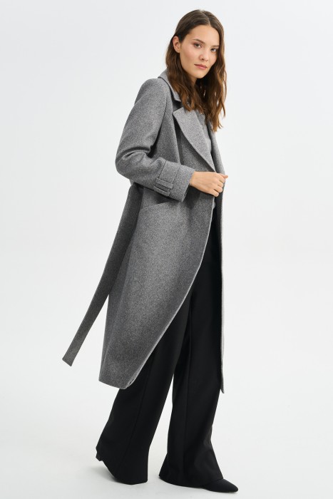 пальто с поясом по цене 12950 руб вид справа