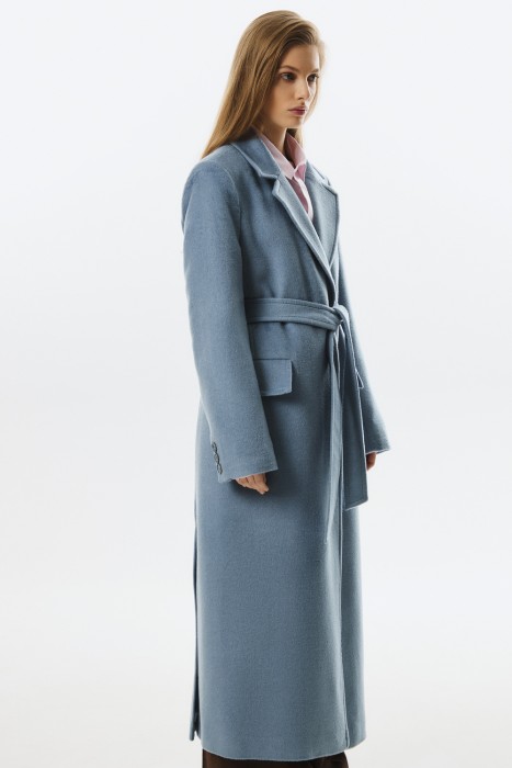 пальто с поясом от бренда снежная королева вид слева