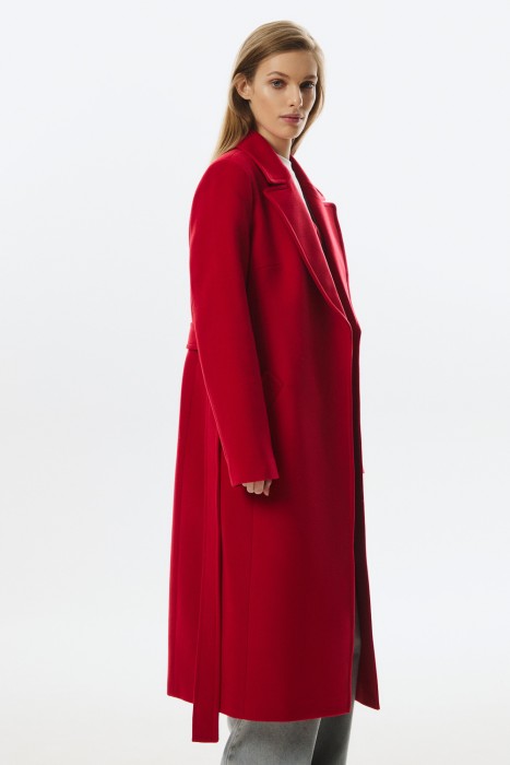 пальто с поясом по цене 8820 руб вид справа