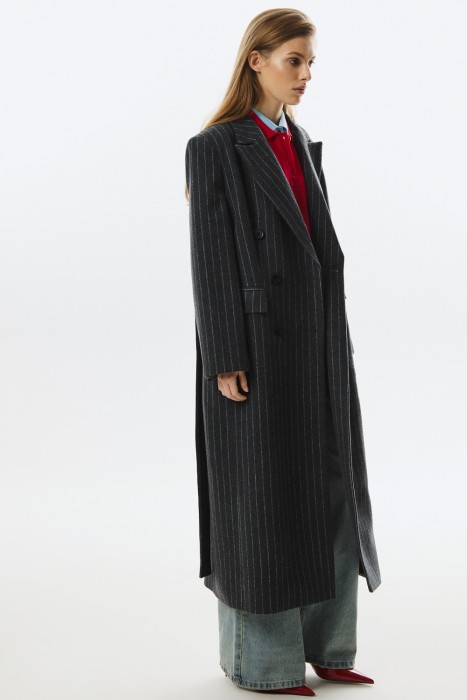 пальто с поясом по цене 10930 руб вид справа