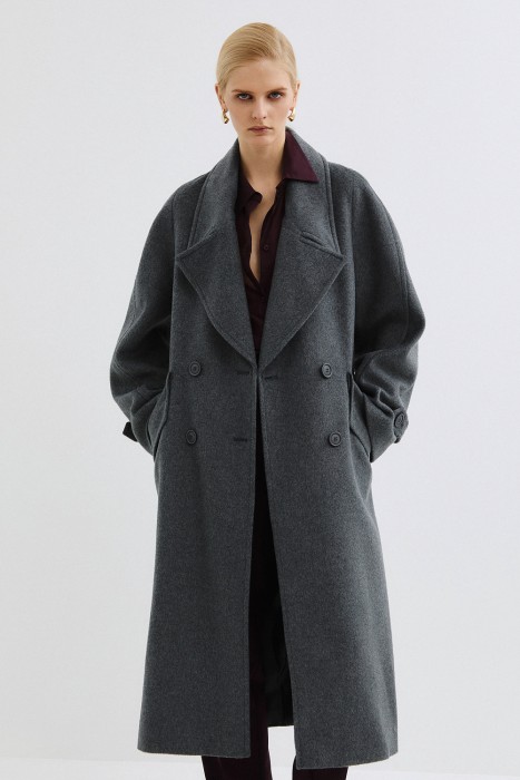 пальто с поясом 807263003 фотография