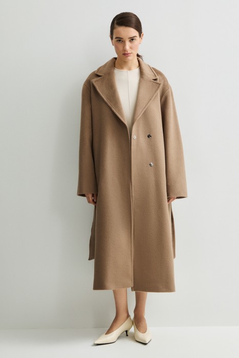 пальто с поясом 808705003 фотография