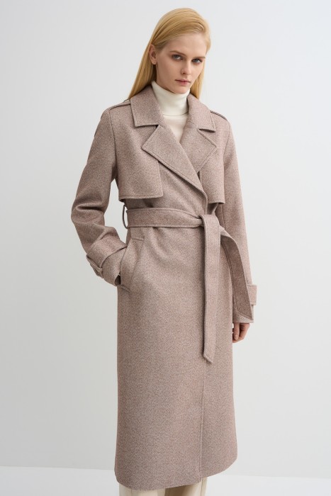 пальто с поясом по цене 12080 руб вид справа