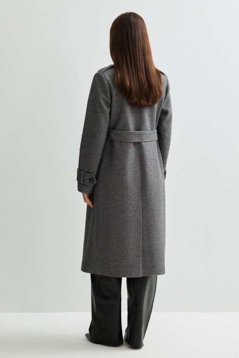 пальто с поясом по цене 11890 руб вид справа