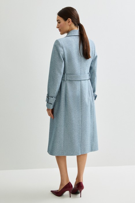 пальто с поясом по цене 12850 руб вид справа