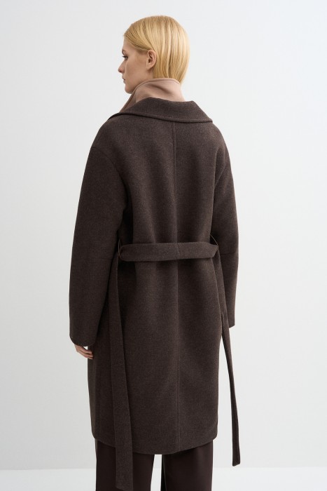 пальто с поясом по цене 9400 руб вид справа