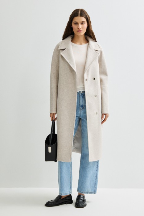 пальто с поясом 808664003 фотография