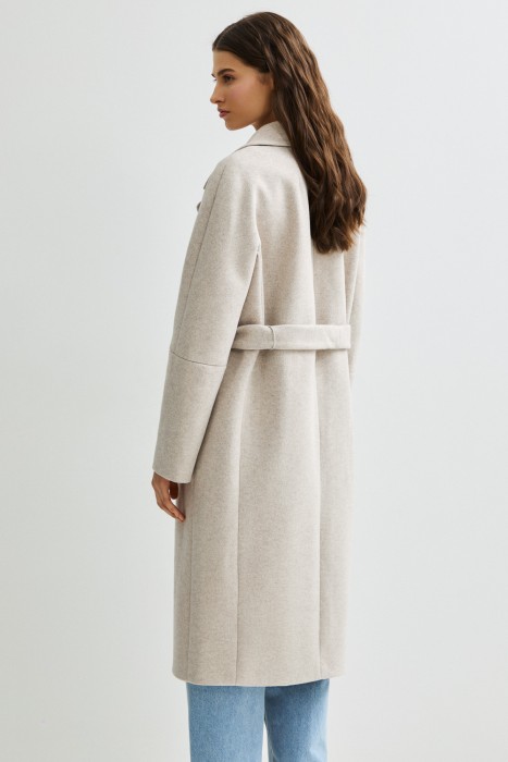 пальто с поясом по цене 8920 руб вид справа