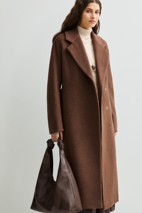 пальто с поясом 826817003 фотография